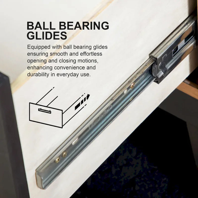 Commode moderne à 5 tiroirs Addeso en bois massif de Furniture of America