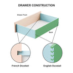 Commode moderne à 5 tiroirs Addeso en bois massif de Furniture of America