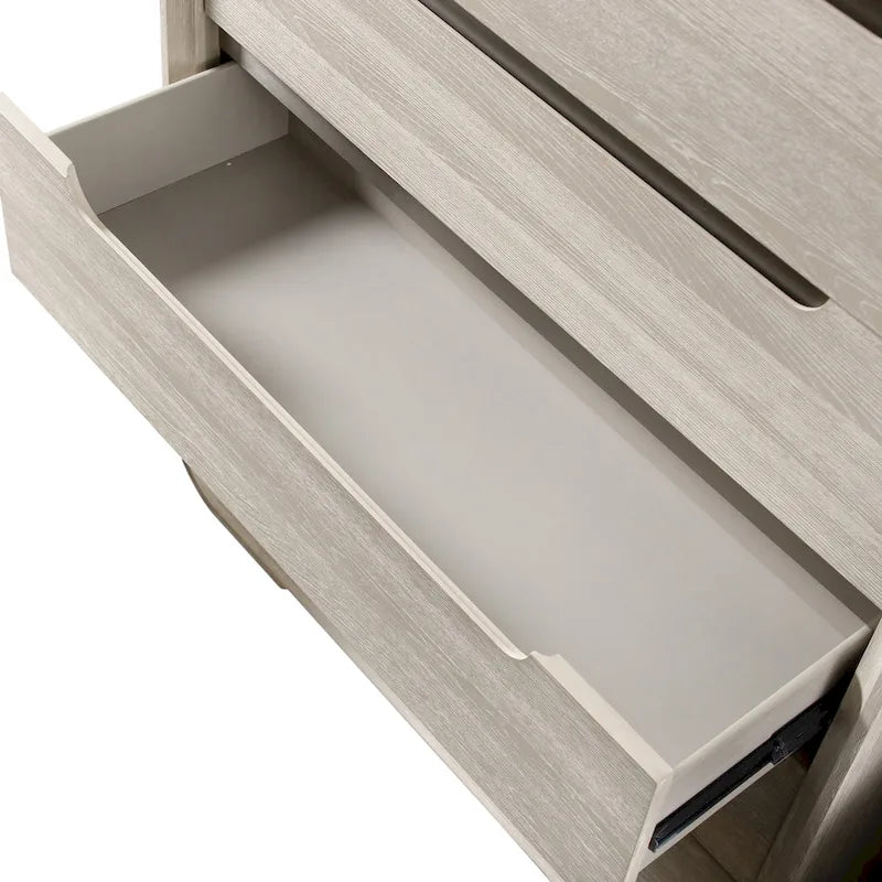 Commode moderne à 5 tiroirs Addeso en bois massif de Furniture of America