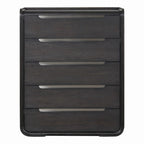 Commode moderne à 5 tiroirs Addeso en bois massif de Furniture of America