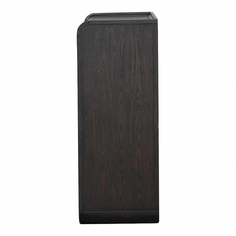 Commode moderne à 5 tiroirs Addeso en bois massif de Furniture of America