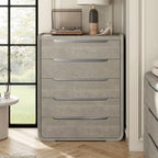 Commode moderne à 5 tiroirs Addeso en bois massif de Furniture of America