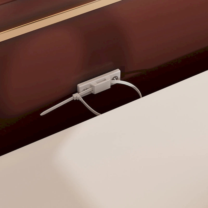 Commode en bois 63W, rangement pour chambre à coucher, 12 tiroirs