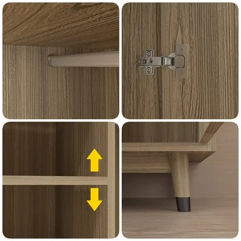 Armoire en bois à 2 portes