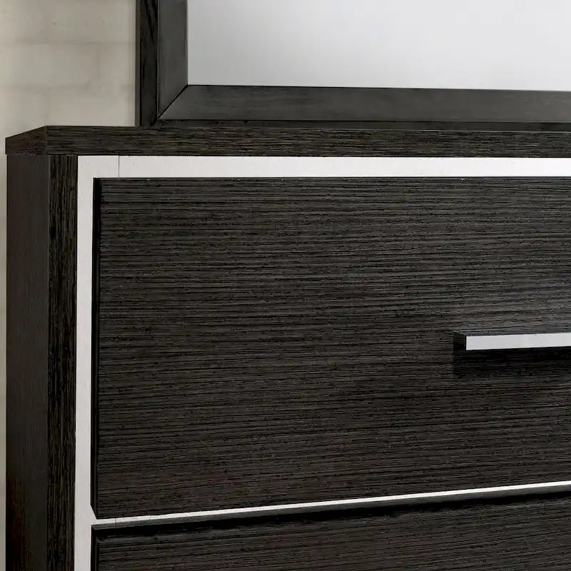 Furniture of America Kastela Contemporary Grey 2-Piece 8-Drawer Dresser and Mirror Set